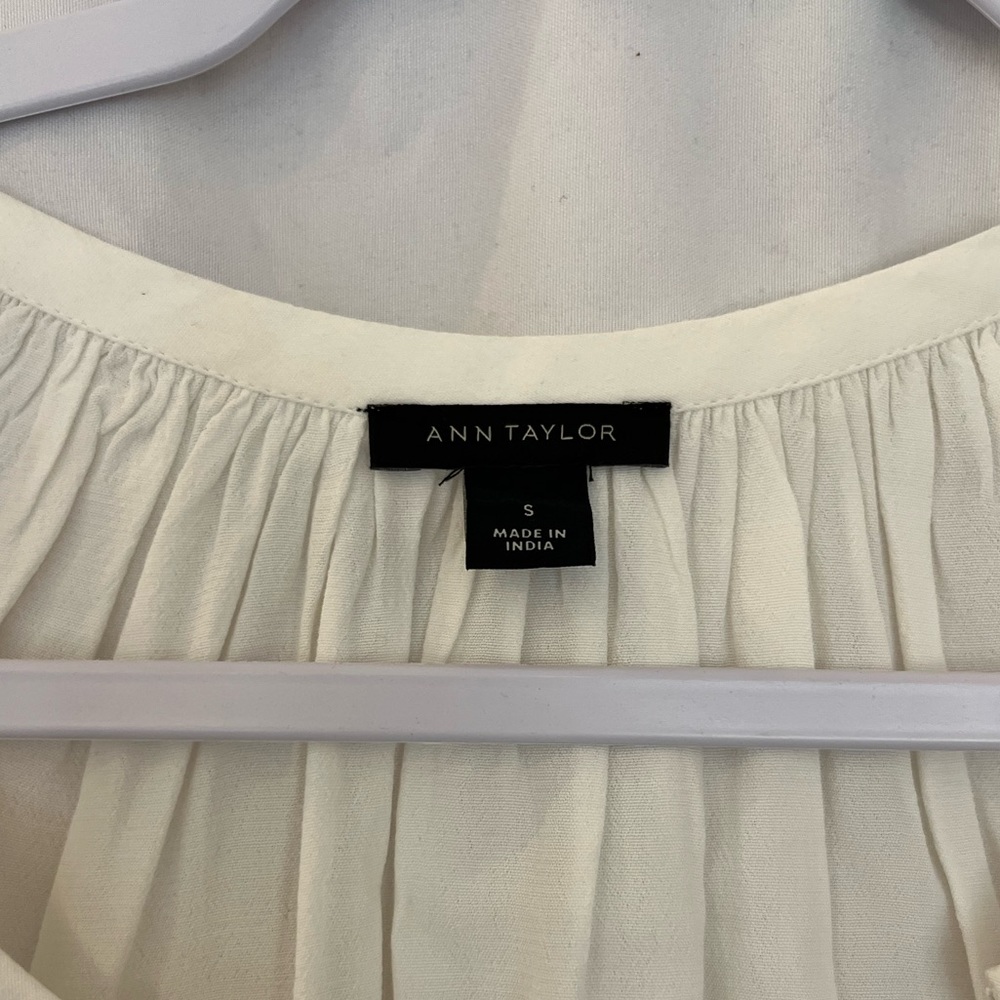 Ann Taylor Detailed Sleeve Top
